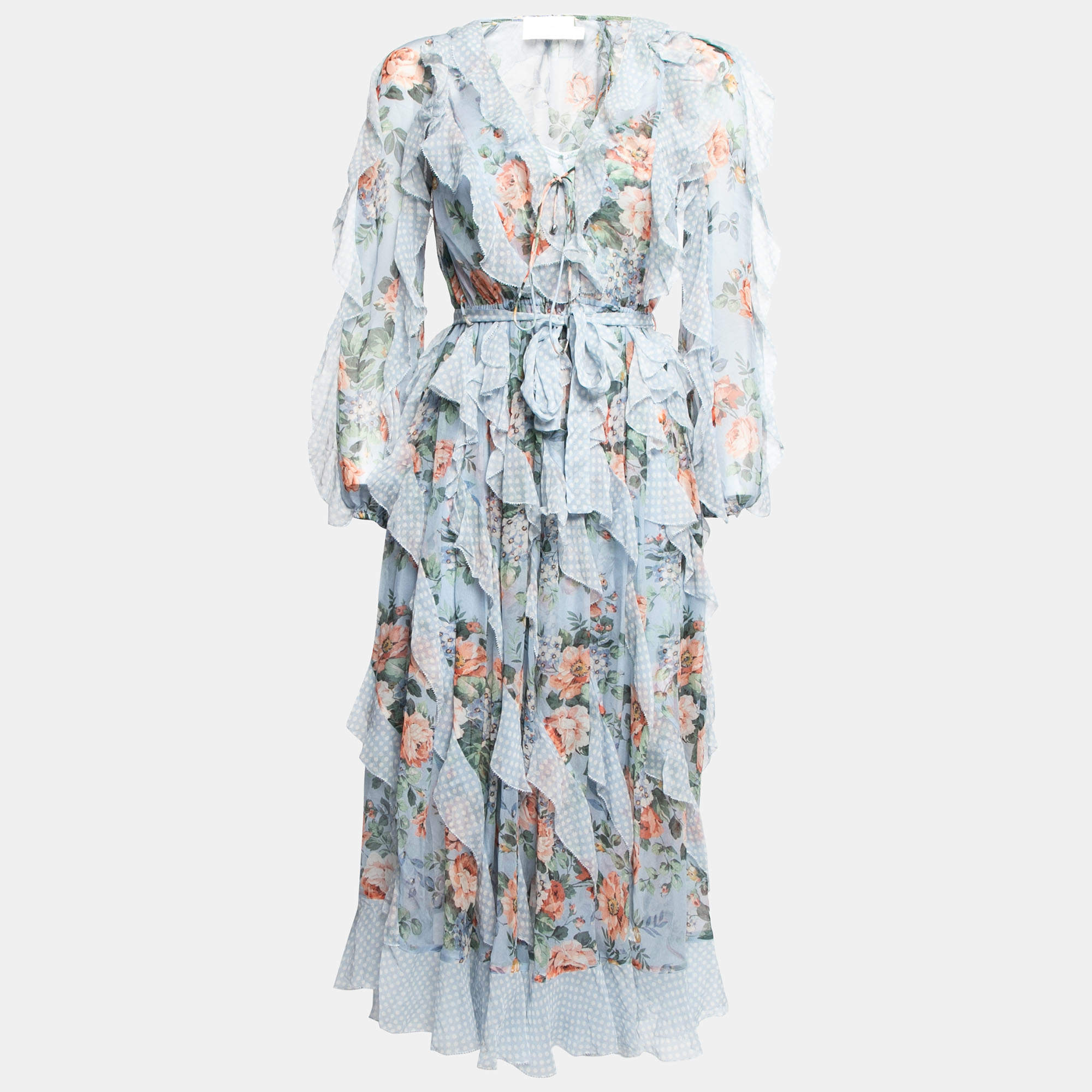 Zimmermann bowie waterfall top long dress