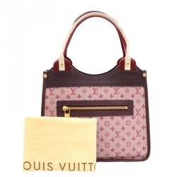 Pre Owned Louis Vuitton Burgundy Monogram Idylle Sac Kathleen Shoulder Bag