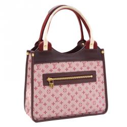 Pre Owned Louis Vuitton Burgundy Monogram Idylle Sac Kathleen Shoulder Bag