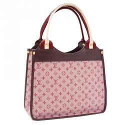 Pre Owned Louis Vuitton Burgundy Monogram Idylle Sac Kathleen Shoulder Bag