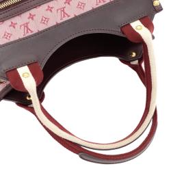 Pre Owned Louis Vuitton Burgundy Monogram Idylle Sac Kathleen Shoulder Bag