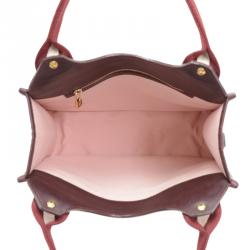 Pre Owned Louis Vuitton Burgundy Monogram Idylle Sac Kathleen Shoulder Bag