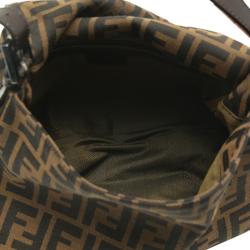 Pre Owned Fendi Tobbaco Zucca Canvas Mama Forever Shoulder Bag