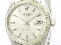 مملوكة مسبقًا ساعة يد رجالية رولكس ديتجاست ستانلس ستيل وذهب أصفر عيار 18 بيج فاتح 36مم