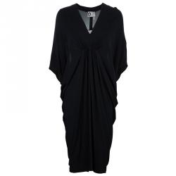 Pre Owned Lanvin Black V-neck Dress M