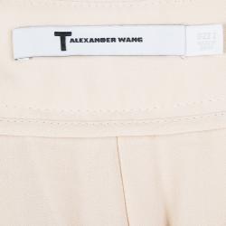 T By Alexander Wang Beige Crop Top and Trousers Set S
