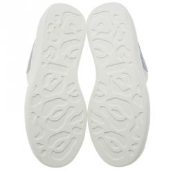 مملوكة مسبقًا Alexander McQueen White Leather Platform Sneakers Size 36