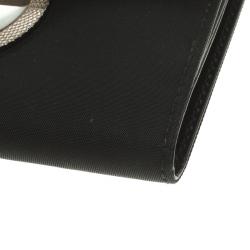 Pre Owned Prada Black Nylon Compact Wallet