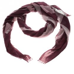 burgundy burberry scarf