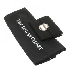 Pre Owned Prada Black Nylon Compact Wallet