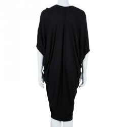 Pre Owned Lanvin Black V-neck Dress M