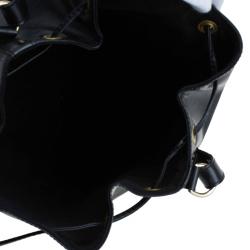 Pre Owned Louis Vuitton Black Epi Leather Petite Noe Bag