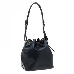 Pre Owned Louis Vuitton Black Epi Leather Petite Noe Bag