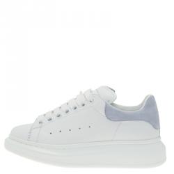مملوكة مسبقًا Alexander McQueen White Leather Platform Sneakers Size 36