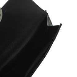 Pre Owned Prada Black Nylon Compact Wallet