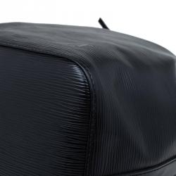 Pre Owned Louis Vuitton Black Epi Leather Petite Noe Bag