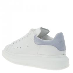 مملوكة مسبقًا Alexander McQueen White Leather Platform Sneakers Size 36