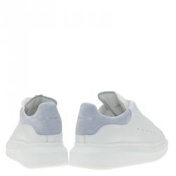 مملوكة مسبقًا Alexander McQueen White Leather Platform Sneakers Size 36