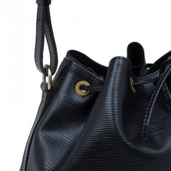 Pre Owned Louis Vuitton Black Epi Leather Petite Noe Bag