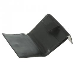 Pre Owned Prada Black Nylon Compact Wallet