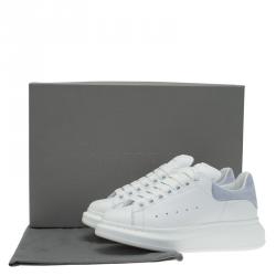 مملوكة مسبقًا Alexander McQueen White Leather Platform Sneakers Size 36