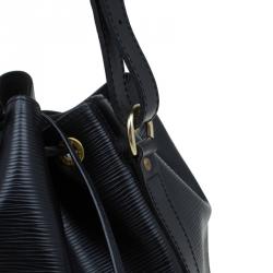 Pre Owned Louis Vuitton Black Epi Leather Petite Noe Bag