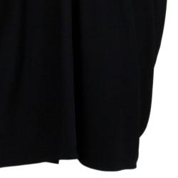 Pre Owned Lanvin Black V-neck Dress M