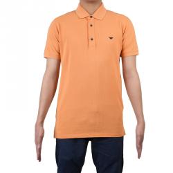 Pre Owned Armani Junior Orange Logo Embroidered Polo Shirt 16 Yrs
