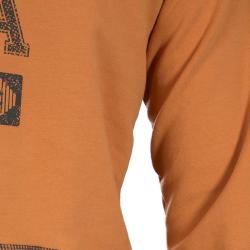 Pre Owned Armani Junior Orange Logo Print Hoodie 16 Yrs