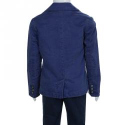 Pre Owned Armani Junior Blue Denim Blazer 5 Yrs