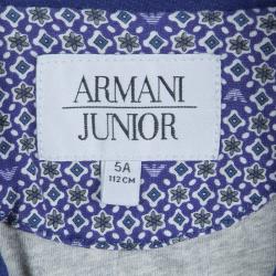 Pre Owned Armani Junior Blue Denim Blazer 5 Yrs