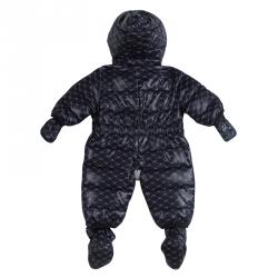 Armani Baby Logo Printed Hooded Snowsuit , Booties and Gloves Set 3 Months
