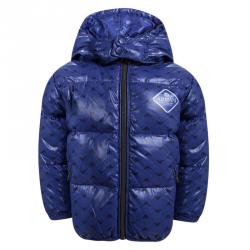 Armani Baby Blue Logo Printed Puffer Jacket 6 Months
