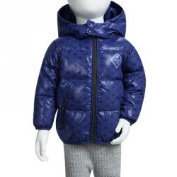 Armani Baby Blue Logo Printed Puffer Jacket 6 Months