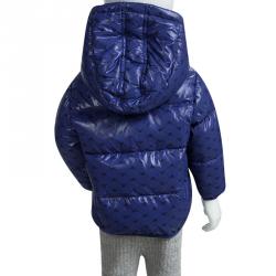 Armani Baby Blue Logo Printed Puffer Jacket 6 Months
