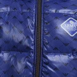 Armani Baby Blue Logo Printed Puffer Jacket 6 Months