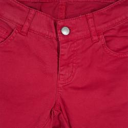 Pre Owned Armani Junior Red Brushed Cotton-Spandex Pants 13 Yrs