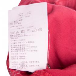 Pre Owned Armani Junior Red Brushed Cotton-Spandex Pants 13 Yrs