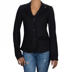 Pre Owned Armani Junior Black Sequin Detail Blazer 14 Yrs