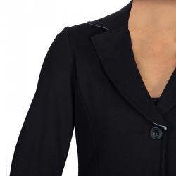 Pre Owned Armani Junior Black Sequin Detail Blazer 14 Yrs