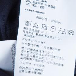 Pre Owned Armani Junior Navy Peter-Pan Collar Long Sleeve Dress 7 Yrs