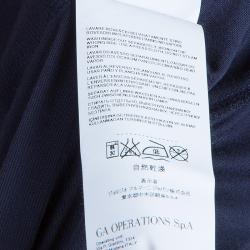 Pre Owned Armani Junior Navy Peter-Pan Collar Long Sleeve Dress 7 Yrs