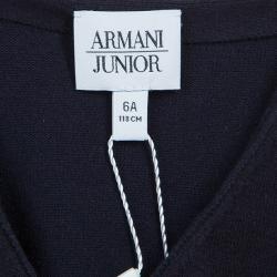 Pre Owned Armani Junior Navy Blue Cardigan 6 Yrs