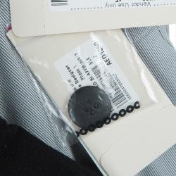 Pre Owned Armani Junior Black Sequinned Faux Pocket Detail Blazer 12 Yrs