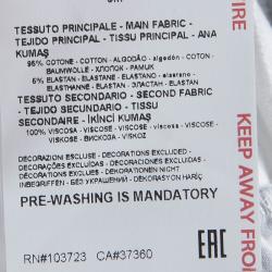 Pre Owned Armani Baby White Printed Knit Bow Detail Dress 6 Months