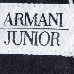 Pre Owned Armani Junior Navy Blue Cotton Capri Pants 5 Yrs