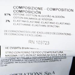 Pre Owned Armani Junior Navy Blue Cotton Capri Pants 5 Yrs