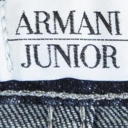 Pre Owned Armani Junior Indigo Dark Wash Denim Super Slim Fit Jeans 6 Yrs