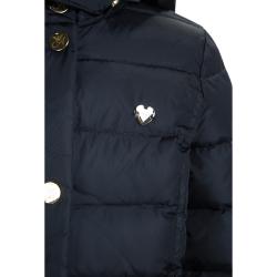 Pre Owned Armani Junior Navy Blue Quilted Hooded Down Jacket 6 Yrs