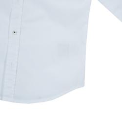 Pre Owned Armani Junior White Long Sleeve Buttondown Cotton Shirt 7 Yrs